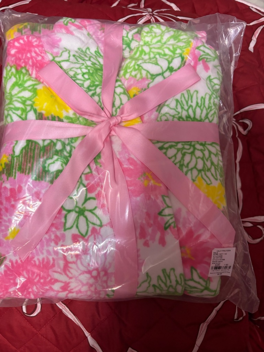 Lilly Pulitzer Terry Robe in Mum Patch